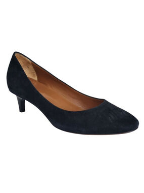 AQUATALIA Black Suede Kitten Heel Pumps Size 7